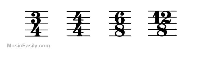 Time Signatures Examples